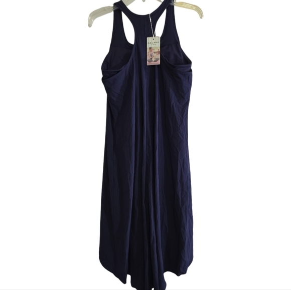 NWT Halara Breezeful Backless Racerback Midi Casual Dress Medium Patriot Blue - Picture 5 of 7
